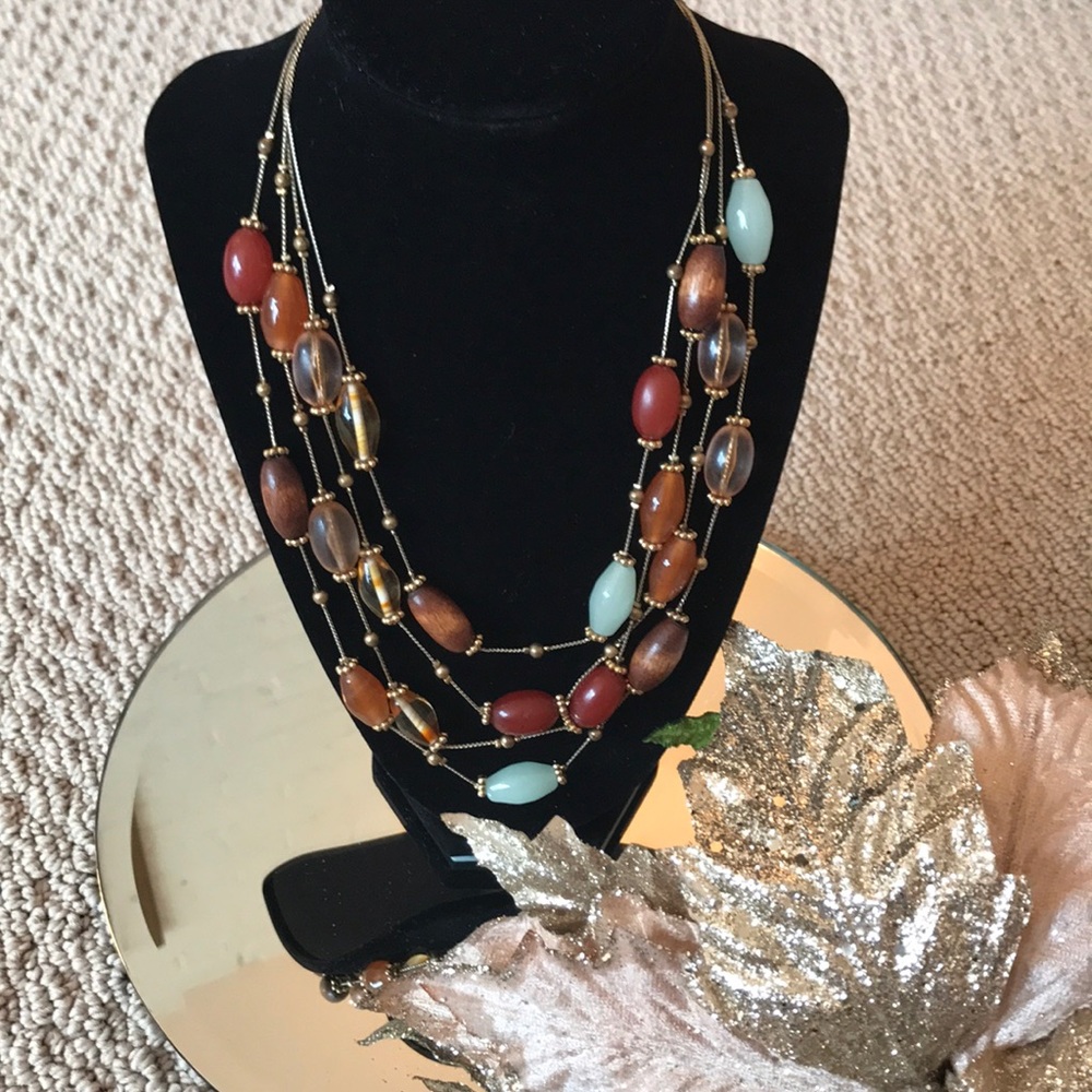 Beaded necklace 🌹